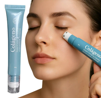 Crema Facial Contorno De Ojos Con Colágeno.