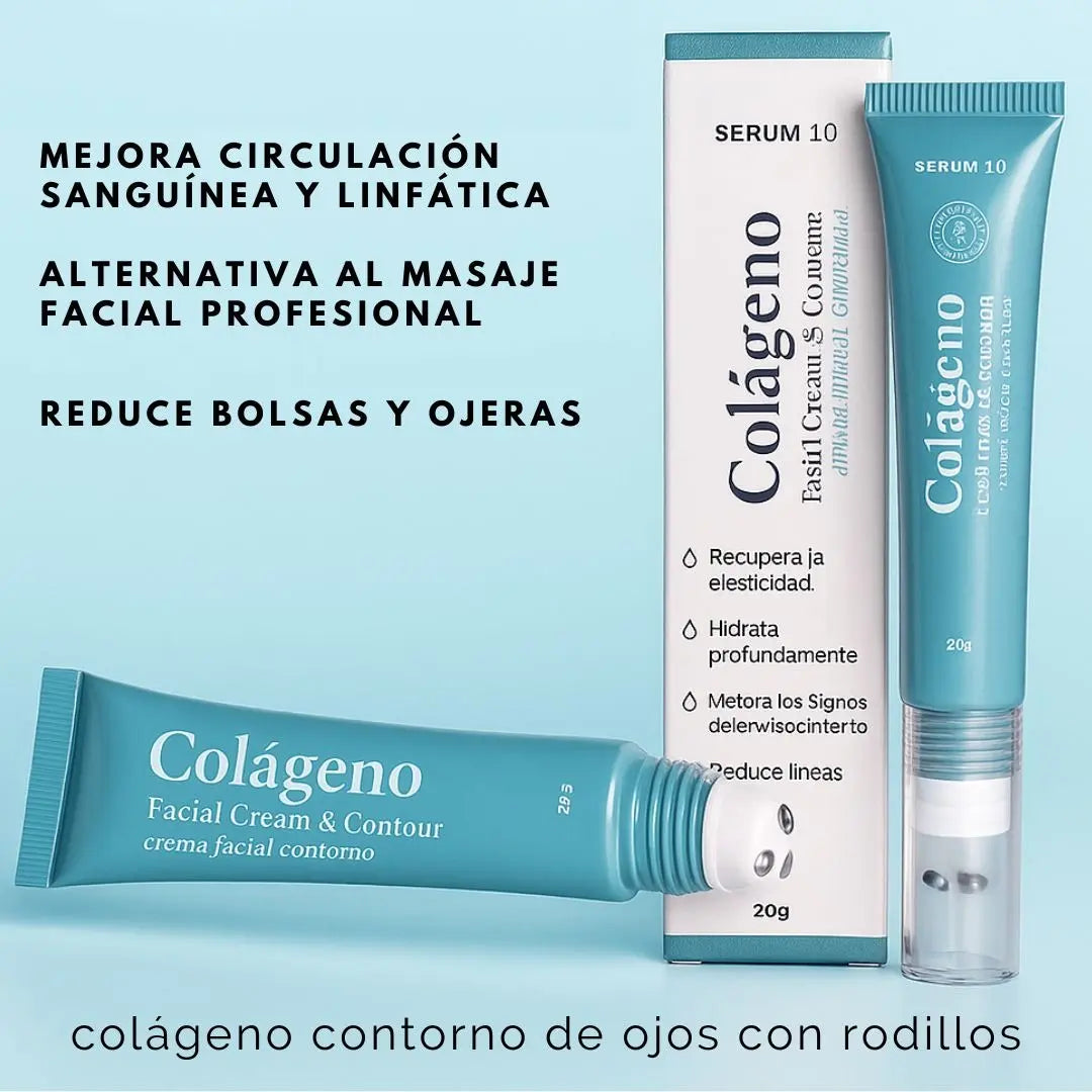 Crema Facial Contorno De Ojos Con Colágeno.